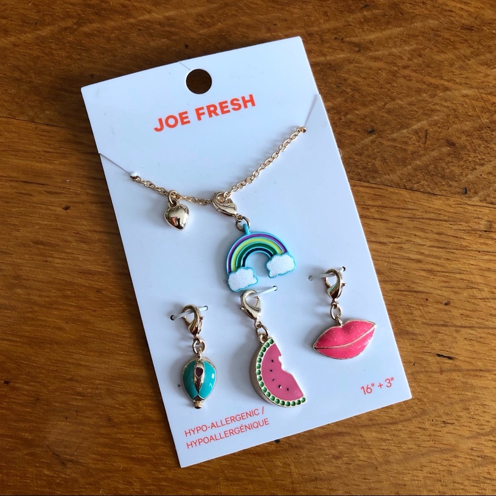 ✨2/$15-Joe Fresh Necklace w. Interchangeable Pendants